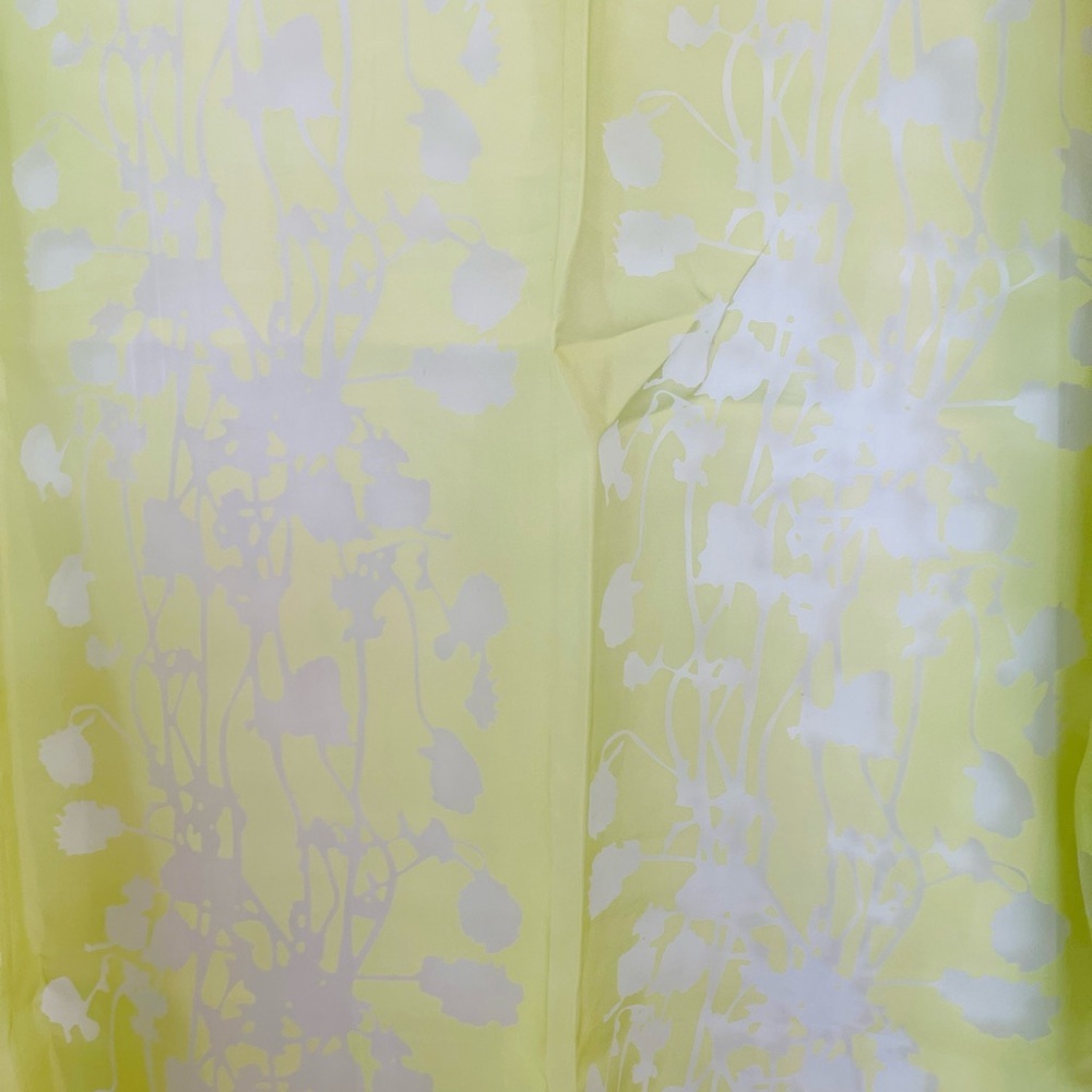 Lime Floral Sheer ReMix Curtains 54”W x 84”L